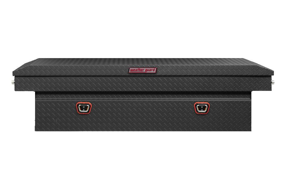 Weather guard 71.38 aluminum full outlet size crossbed truck tool box