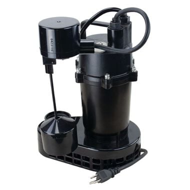 Star Water Systems 1/3 HP Cast Aluminum Submersible Sump Pump with Vertical Float