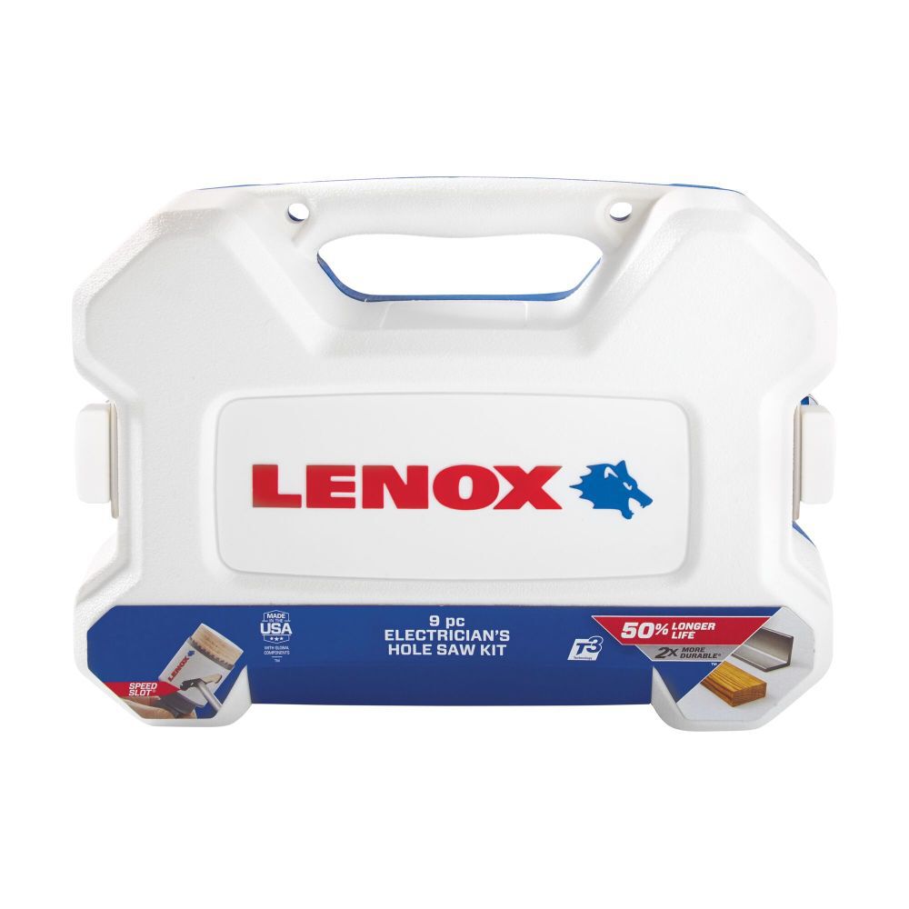Lenox 9 Pc. Bi-Metal Speed Slot Electrician's Hole Saw Compact Kit - 30856C600L