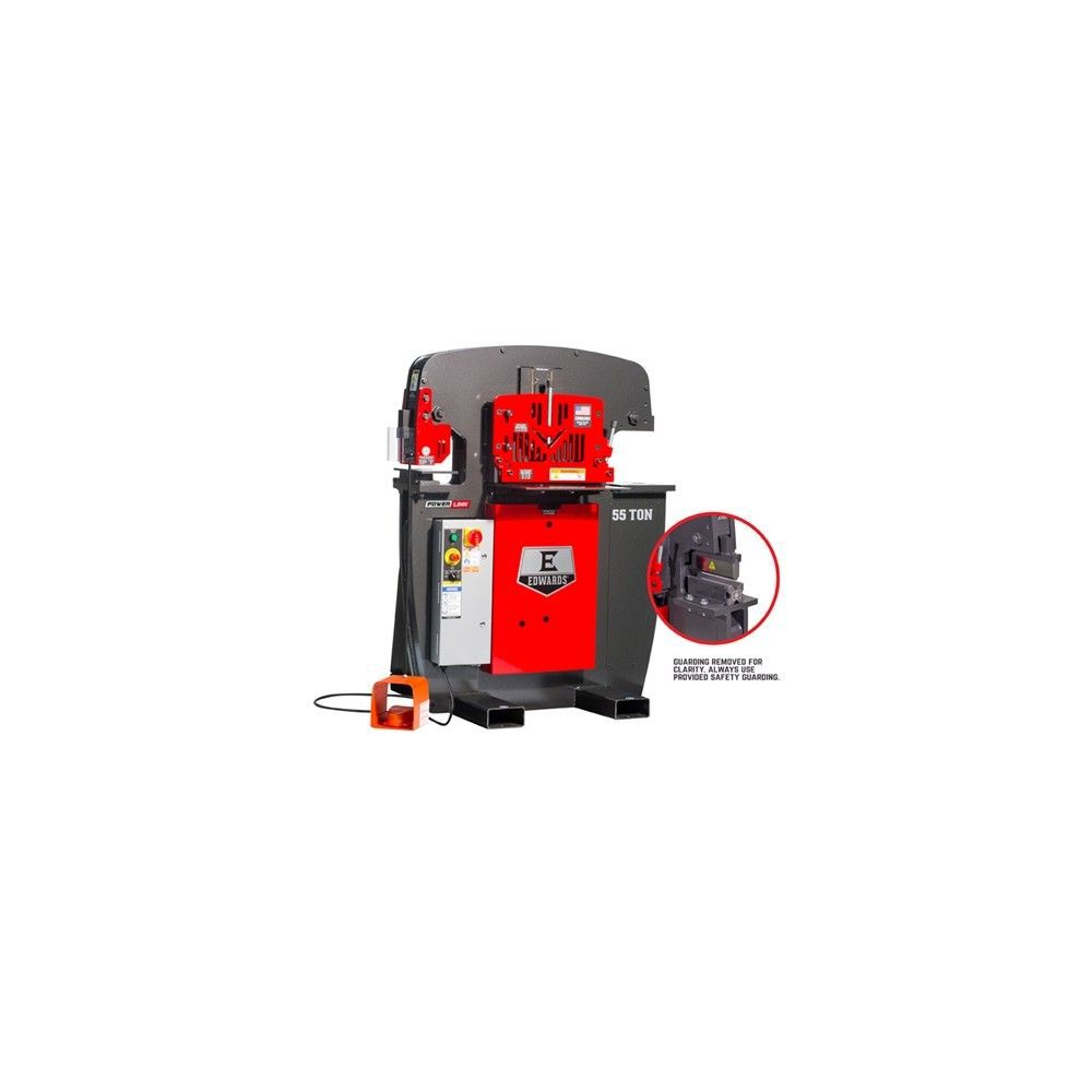 Edwards 230V 1 Phase 55 Ton Ironworker with 10in Brake, large image number 2