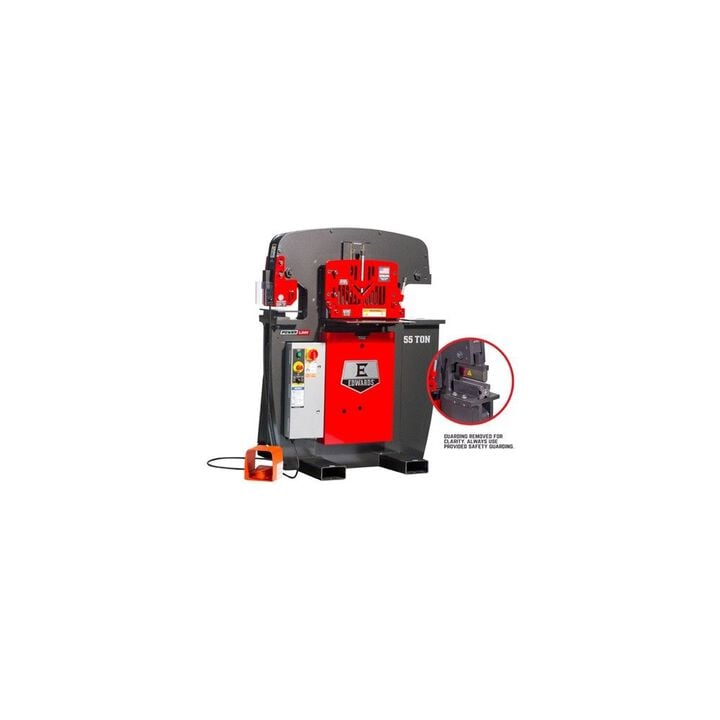 Edwards 230V 1 Phase 55 Ton Ironworker with 10in Brake, large image number 1
