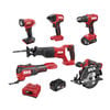 SKIL PWRCORE 20 Brushless 20V 6 Tool Combo Kit, small image number 1