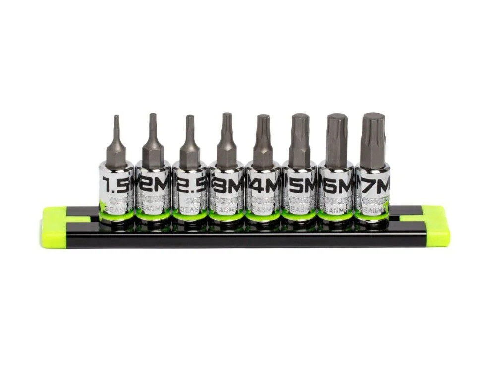 GripEdge Tools RPT 1/4 Inch Drive Short Hex Driver Set Metric 8 Pieces, large image number 1