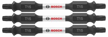 Bosch 3 pc. Impact Tough 2.5 In. Torx #15 Double-Ended Bits