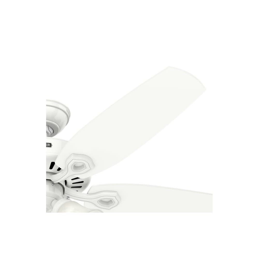 Hunter Fan Builder Plus Ceiling Fan 52in Snow White Snow White, large image number 8
