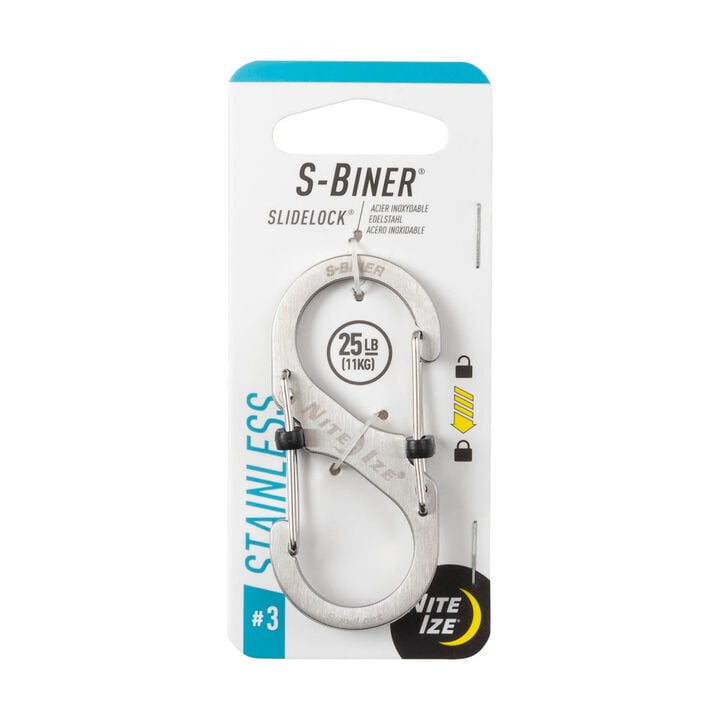 Nite Ize S-Biner SlideLock Stainless Steel #3 Stainless, large image number 0