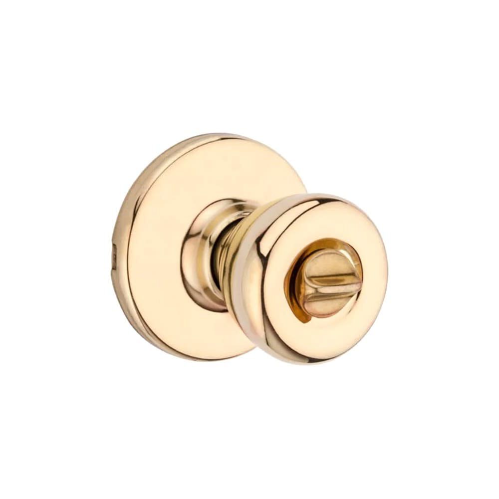 Kwikset Polished Brass Bed/Bath Tylo Privacy Door Knob Set, large image number 2
