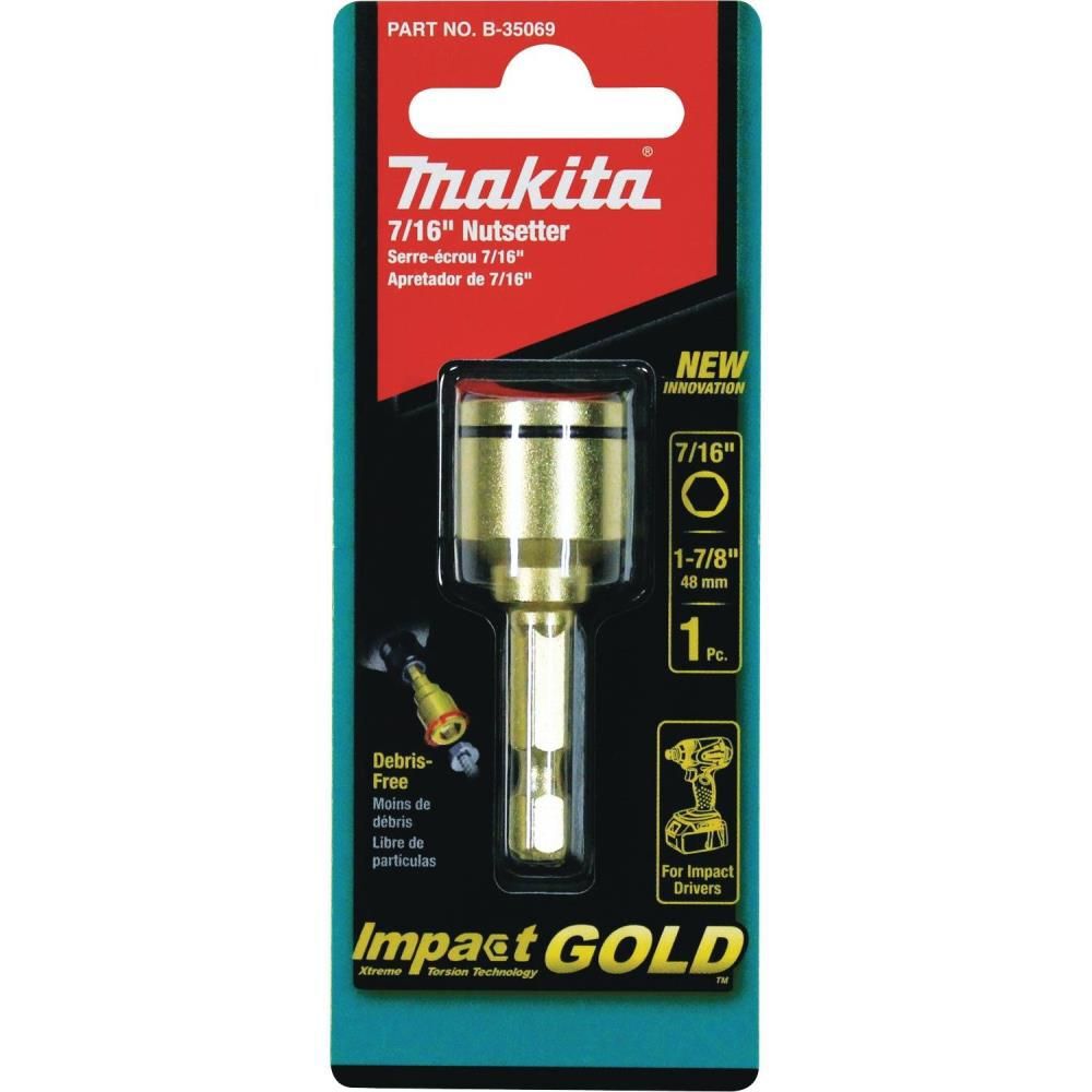 Makita Impact GOLD 7/16 Inch Grip-It Nutsetters, large image number 2