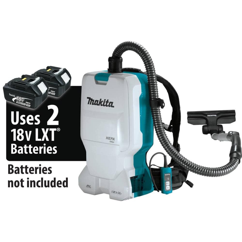 Makita 18V X2 (36V) LXT 1.6 Gallon HEPA Backpack Dry Vacuum (Bare Tool) – XCV17Z