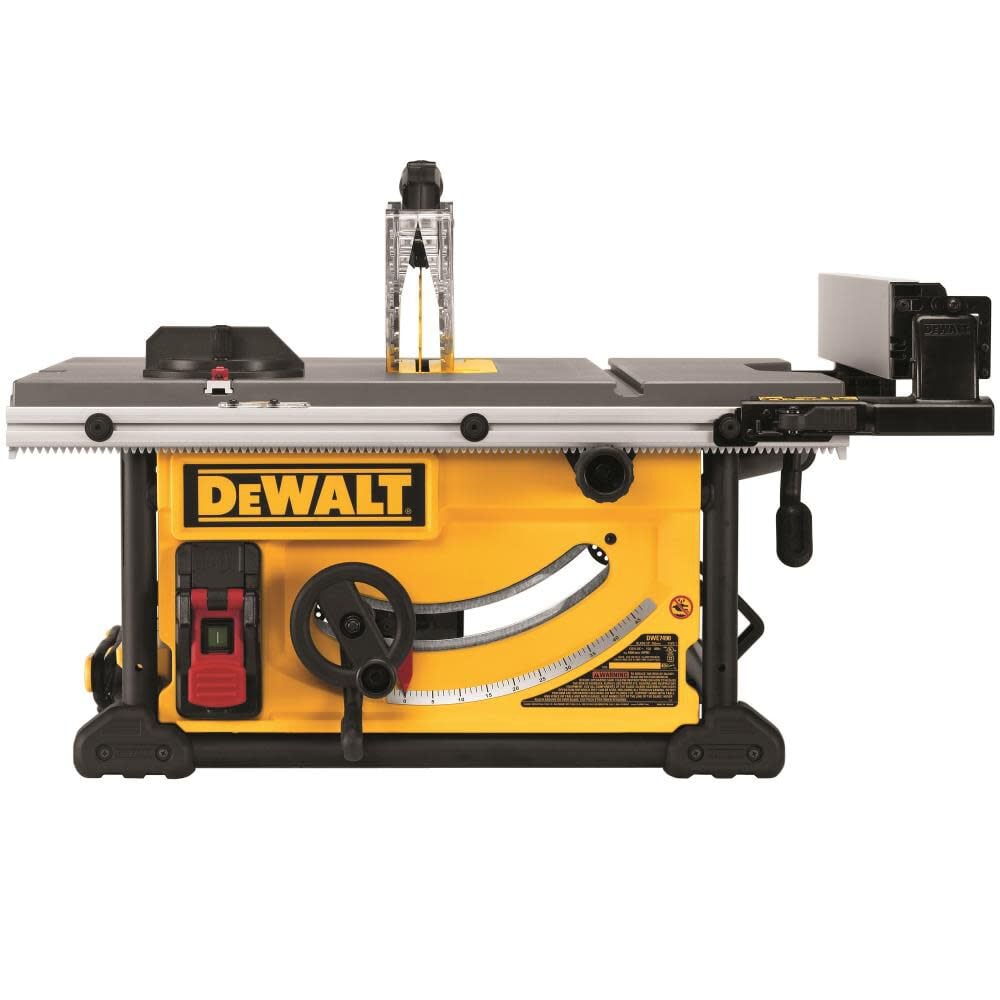 DEWALT 10 Inch Jobsite Table Saw 32-1/2 Inch Rip Capacity and Rolling Stand with Circular Saw Blade Combo Kit Bundle, large image number 10