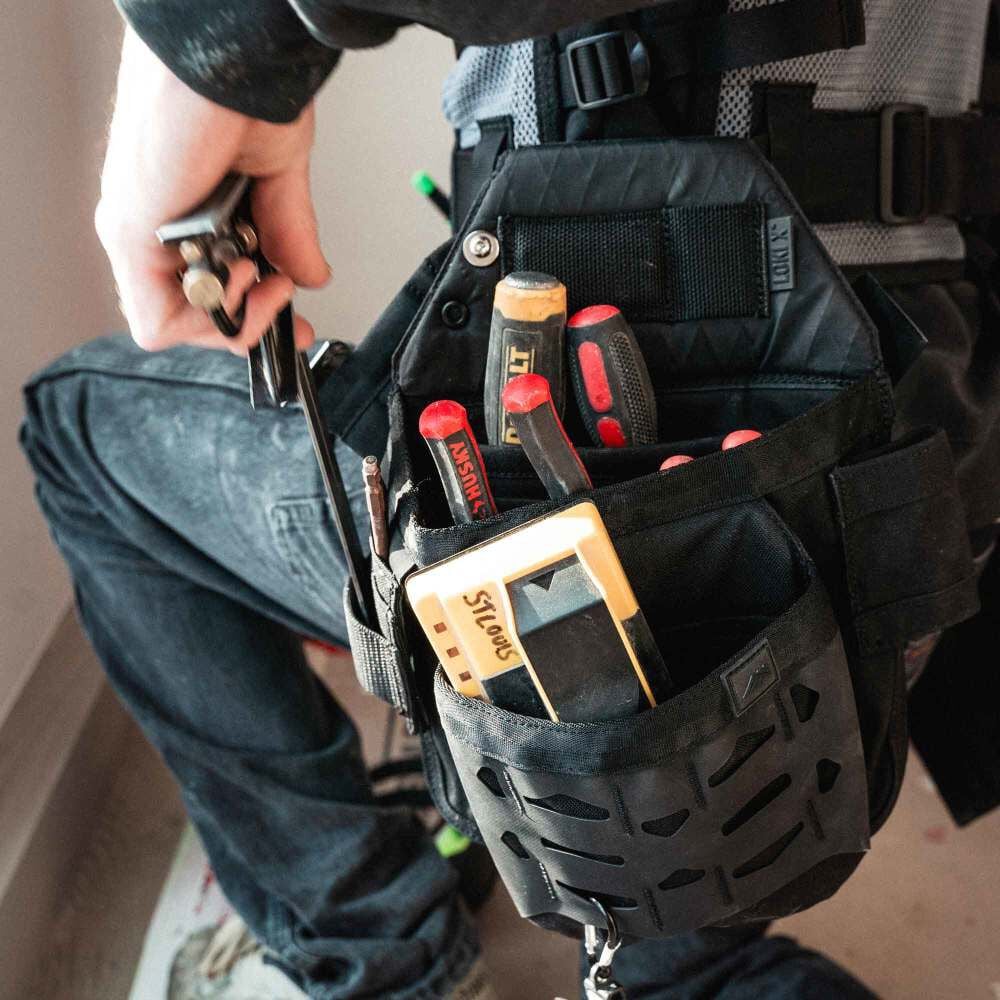 Diamondback Toolbelts Loki X Black Left Side Pouch with Hook Diamondback Toolbelts Loki X Black Left Side Pouch with Hook
