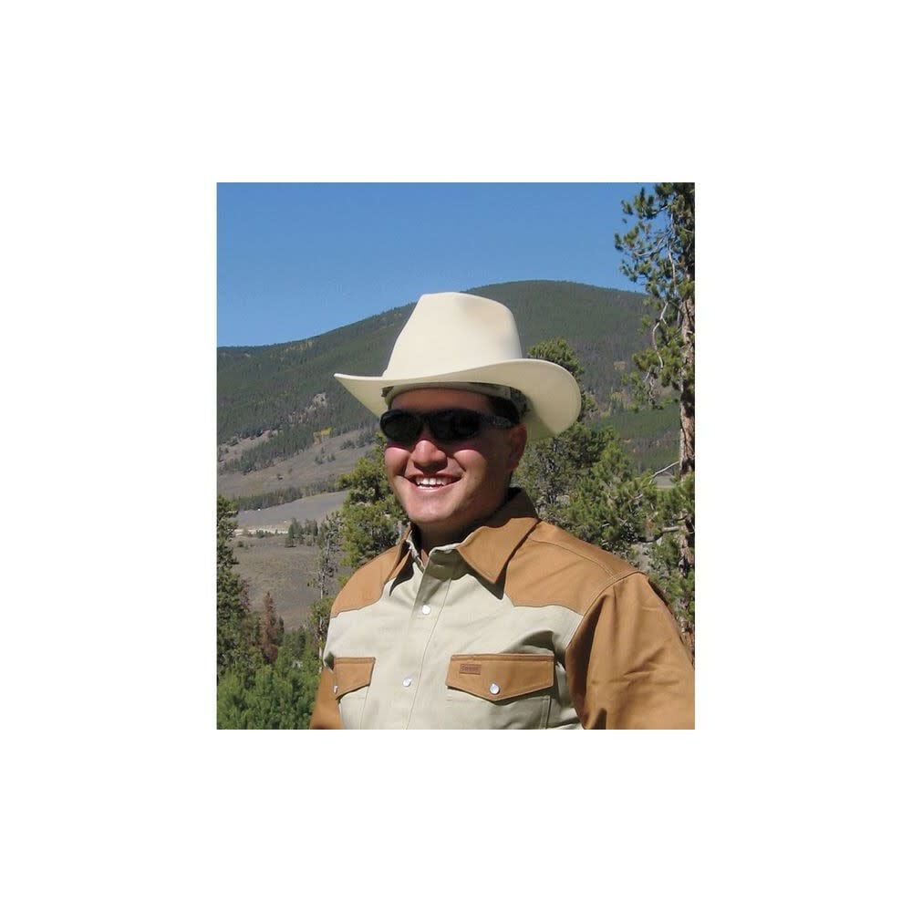 Occunomix Hard Hat White Vulcan Cowboy Style One Size Fits