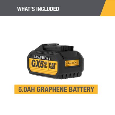 CAT 18V 1 FOR ALL 5Ah Graphene Battery, large image number 1