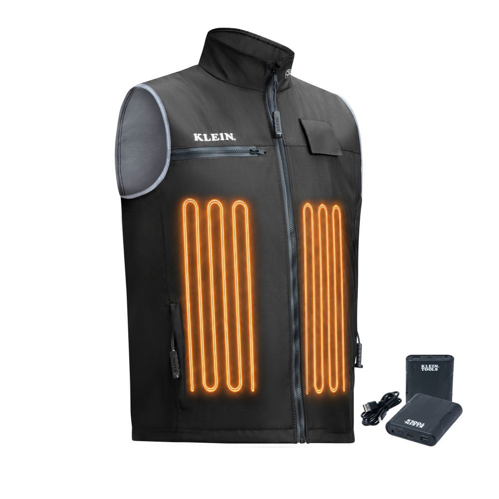 Klein Tools Flame-Resistant Heated Base Layer Vest Kit, large image number 1