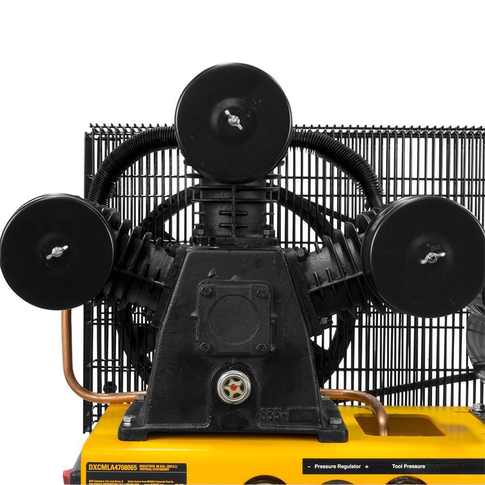 DEWALT 80 Gallon 155 PSI Electric Vertical Air Compressor, large image number 3