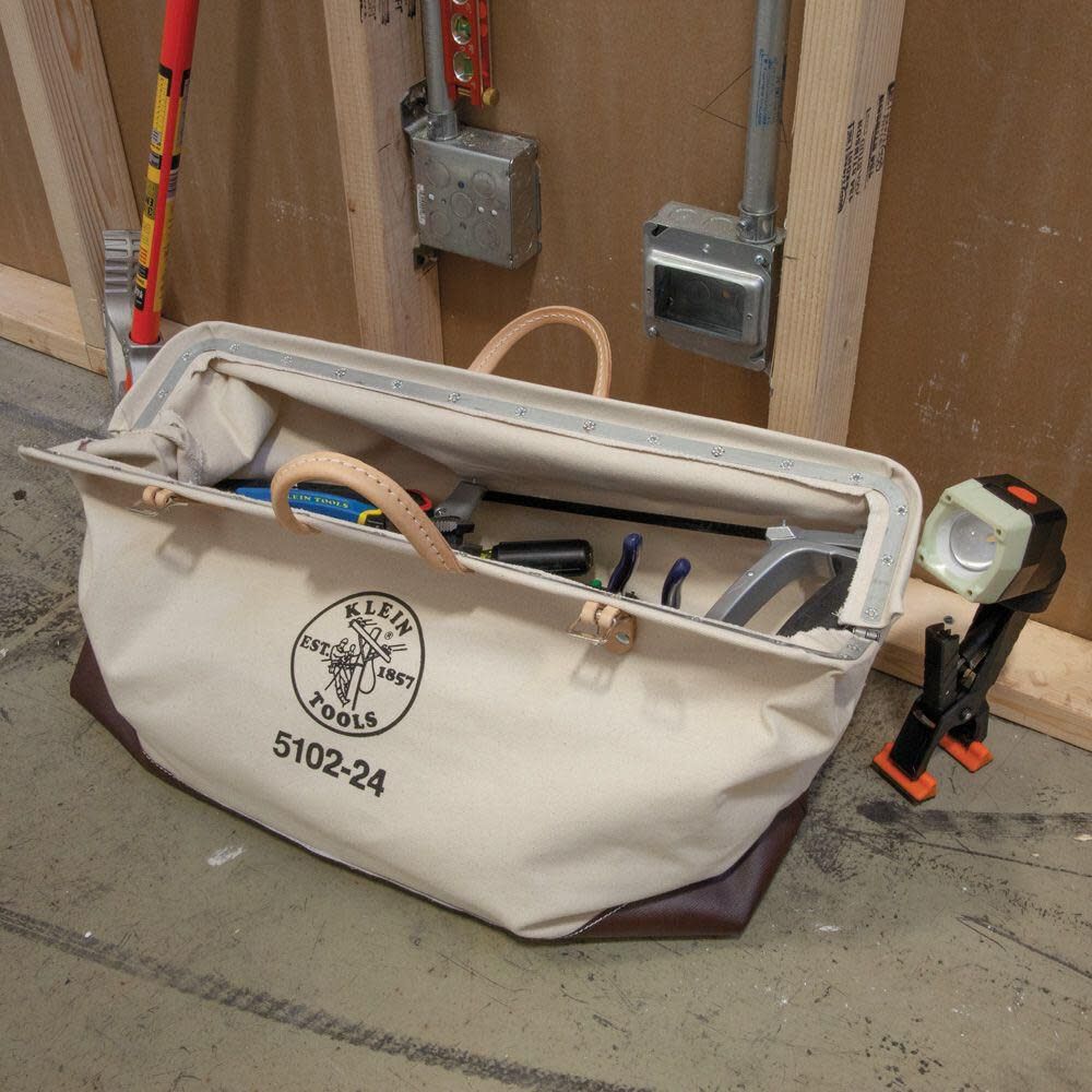Klein Tools 24in (610 mm) Canvas Tool Bag, large image number 6