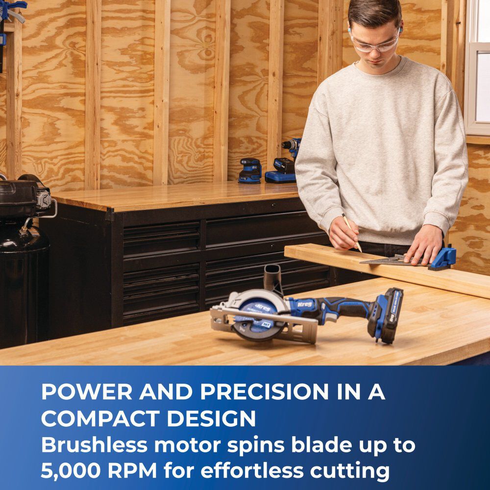 Kreg 20V Ionic Drive 4-1/2 Inch Circular Saw (Bare Tool), large image number 3