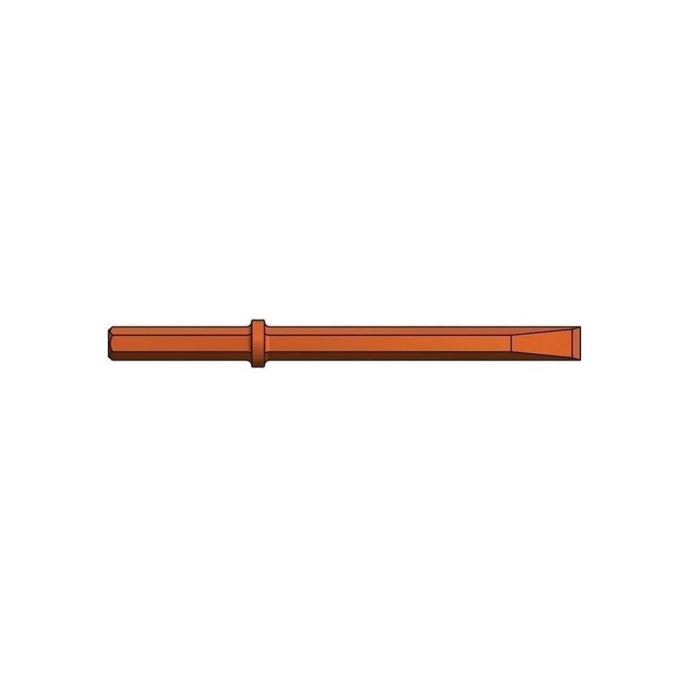 Brunner and Lay 1 1/4in x 6in Red Hex Shank Narrow Chisel, large image number 2
