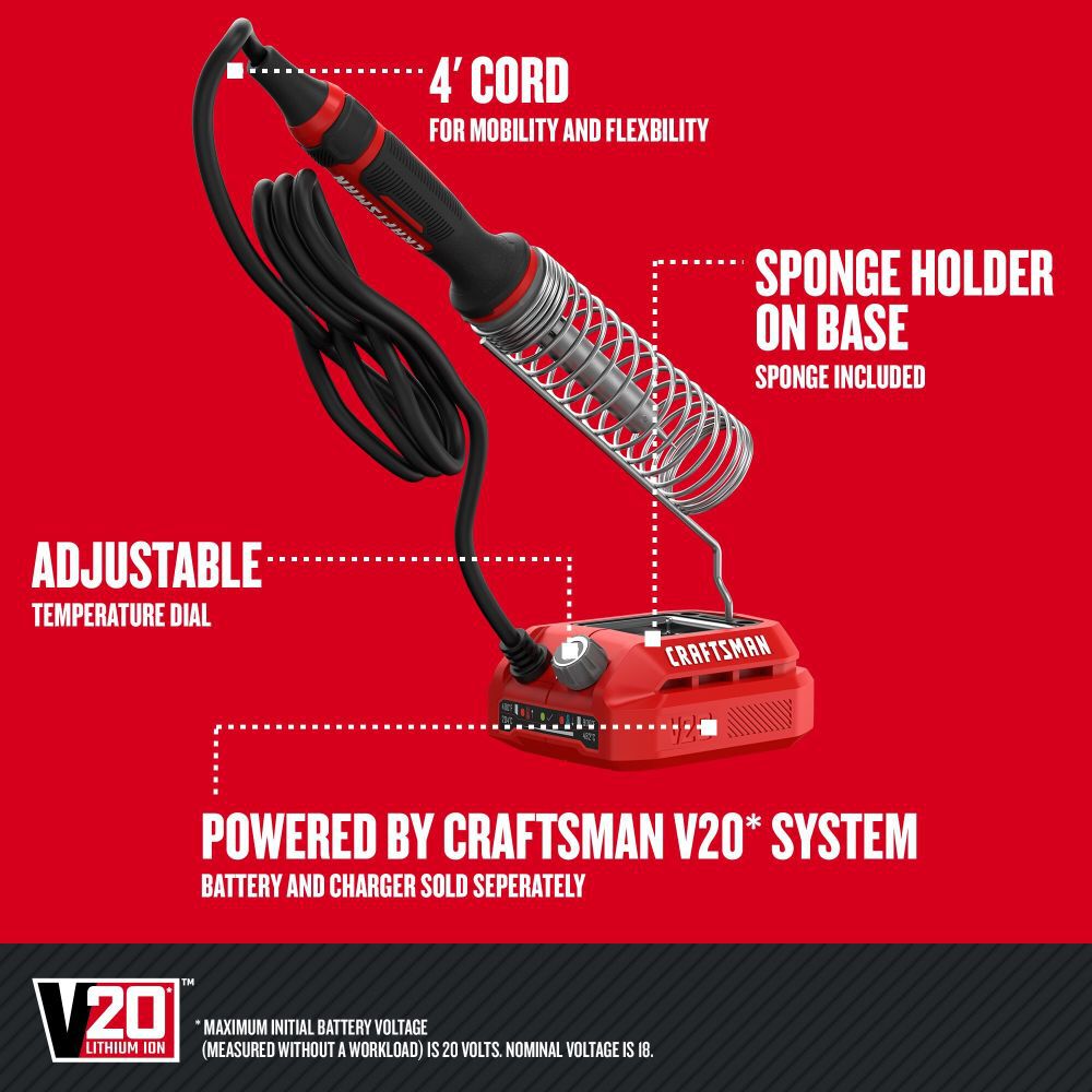 CRAFTSMAN V20 Soldering Iron (Bare Tool), large image number 6