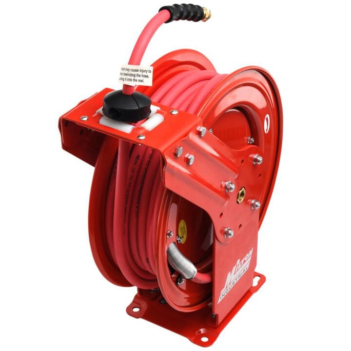 Milton Industrial Auto-Retracting Air Hose Reel - 3/8in x 50' - 300 Max PSI