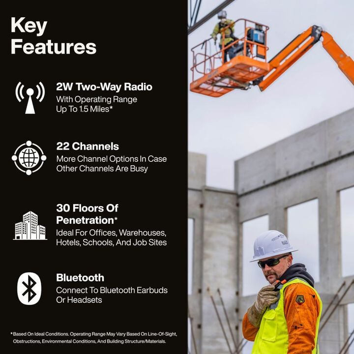 Klein Tools BlueTooth Two-Way Radio Set, large image number 2