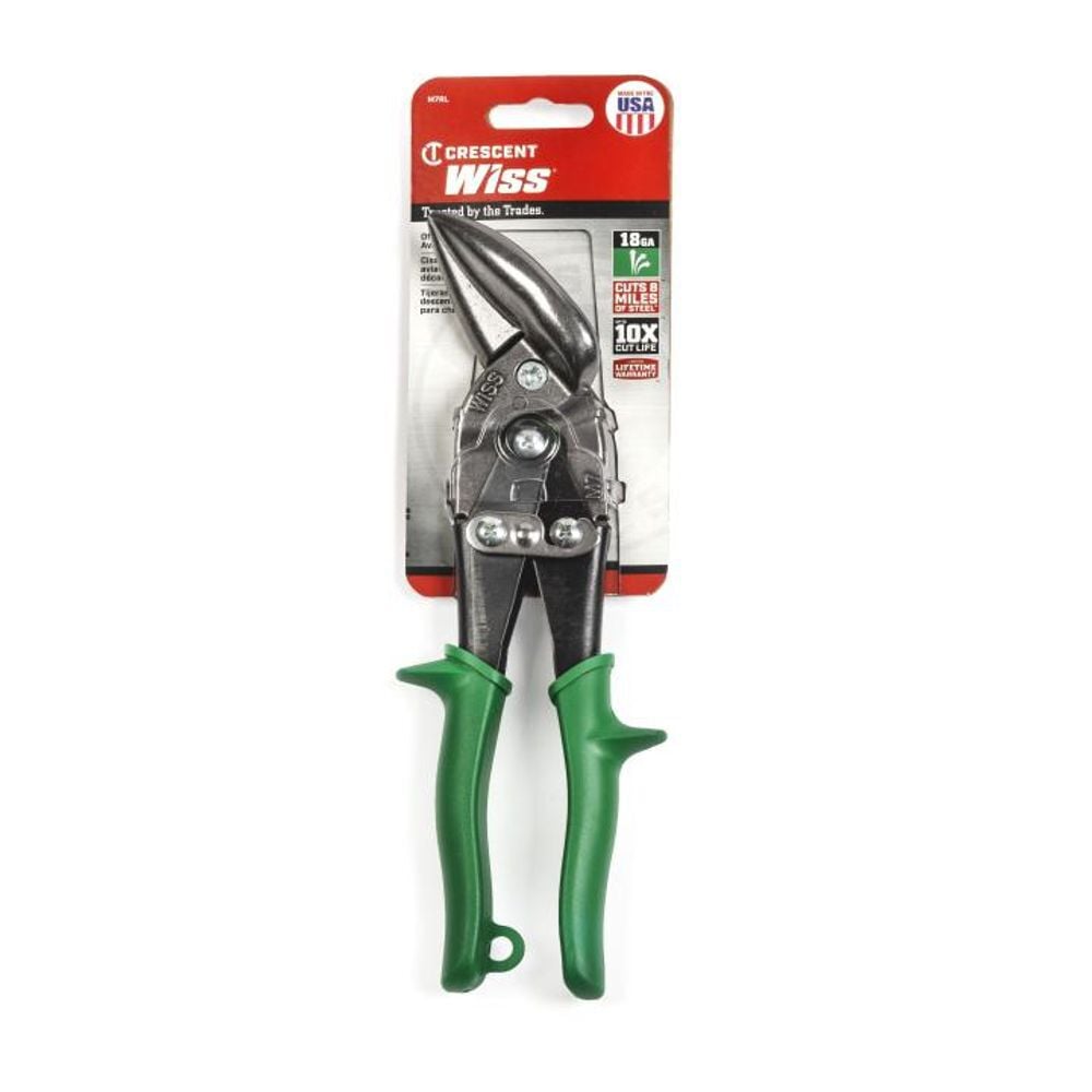 Crescent Wiss 9 1/4 Inch Offset Straight and Right Cut Aviation Snips, large image number 4
