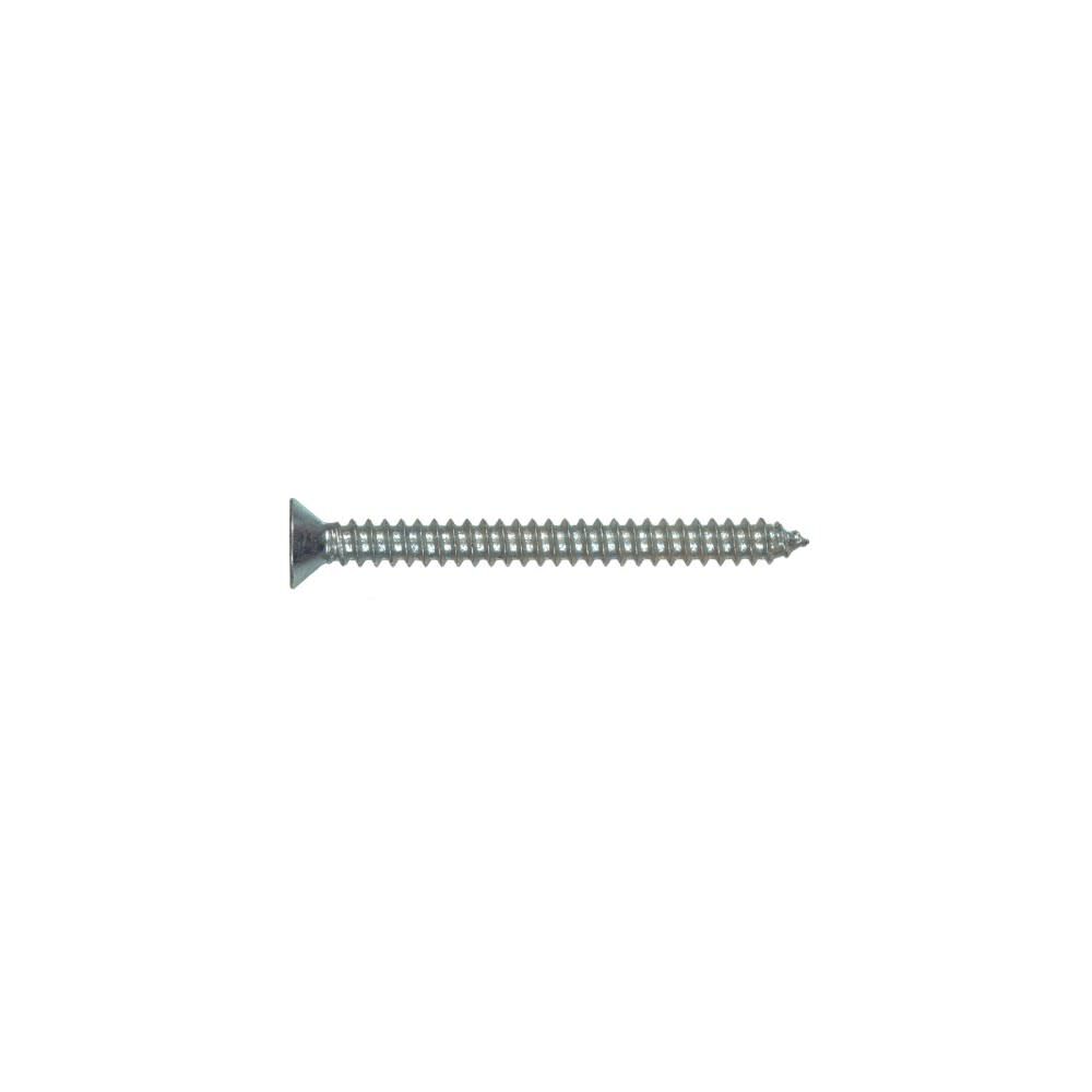 Hillman #12 x 3in Zinc Flat Head Phillips Sheet Metal Screw 100pk, large image number 2