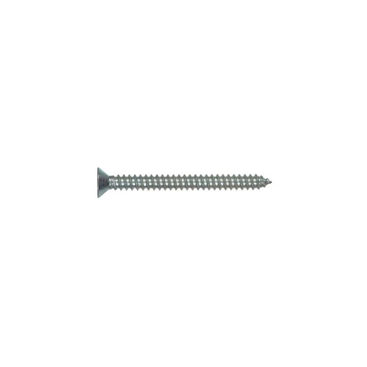 Hillman #12 x 3in Zinc Flat Head Phillips Sheet Metal Screw 100pk, large image number 1