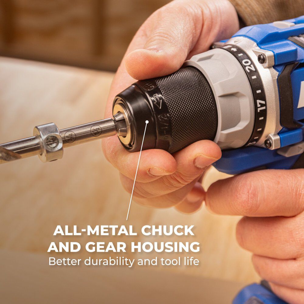 Kreg 20V Ionic Drive 1/2 Inch Compact Drill Oscillating Multi-Tool & 5 Inch Random Orbit Sander (Bare Tool) Bundle, large image number 10