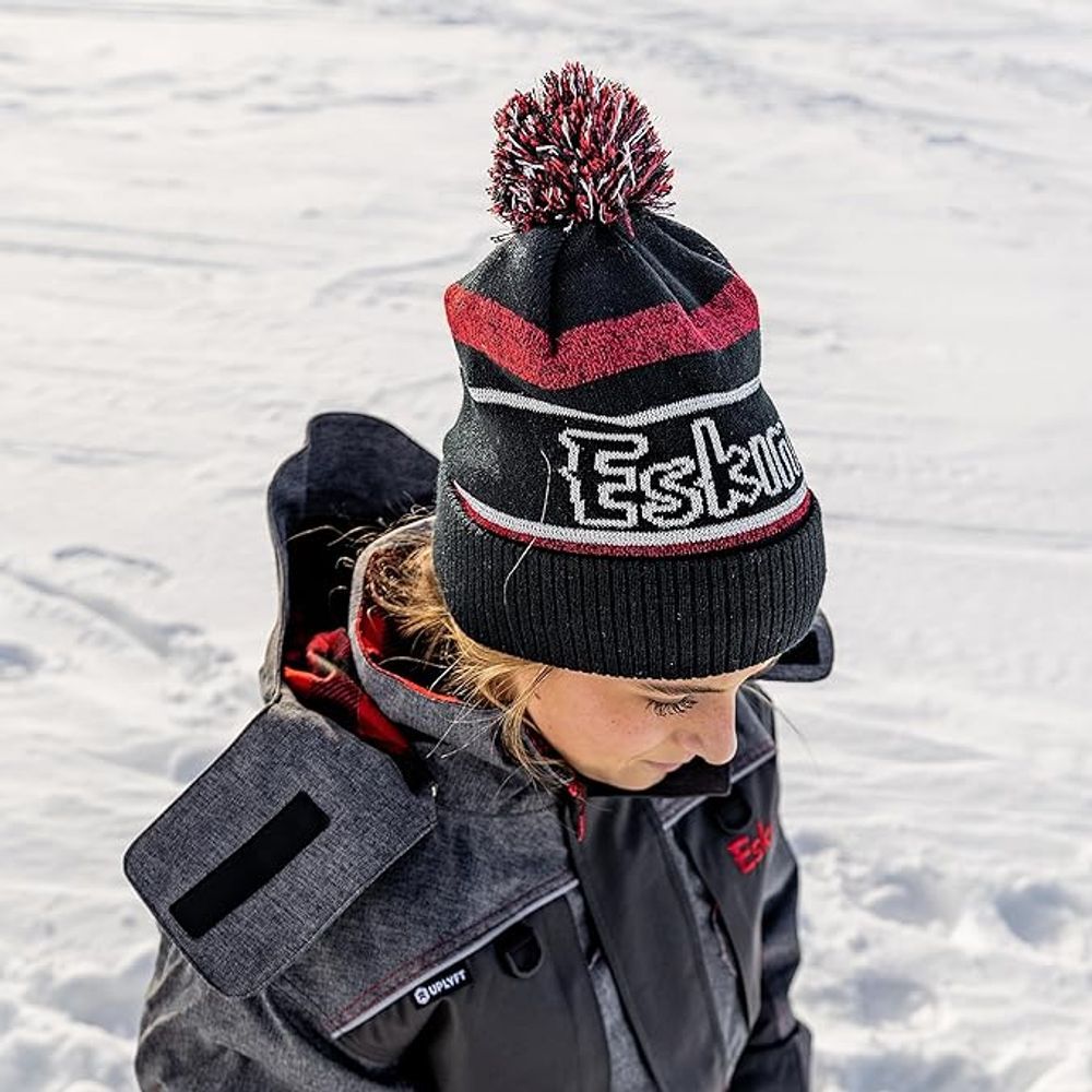 Eskimo Reflective POM Hat, Black, large image number 2