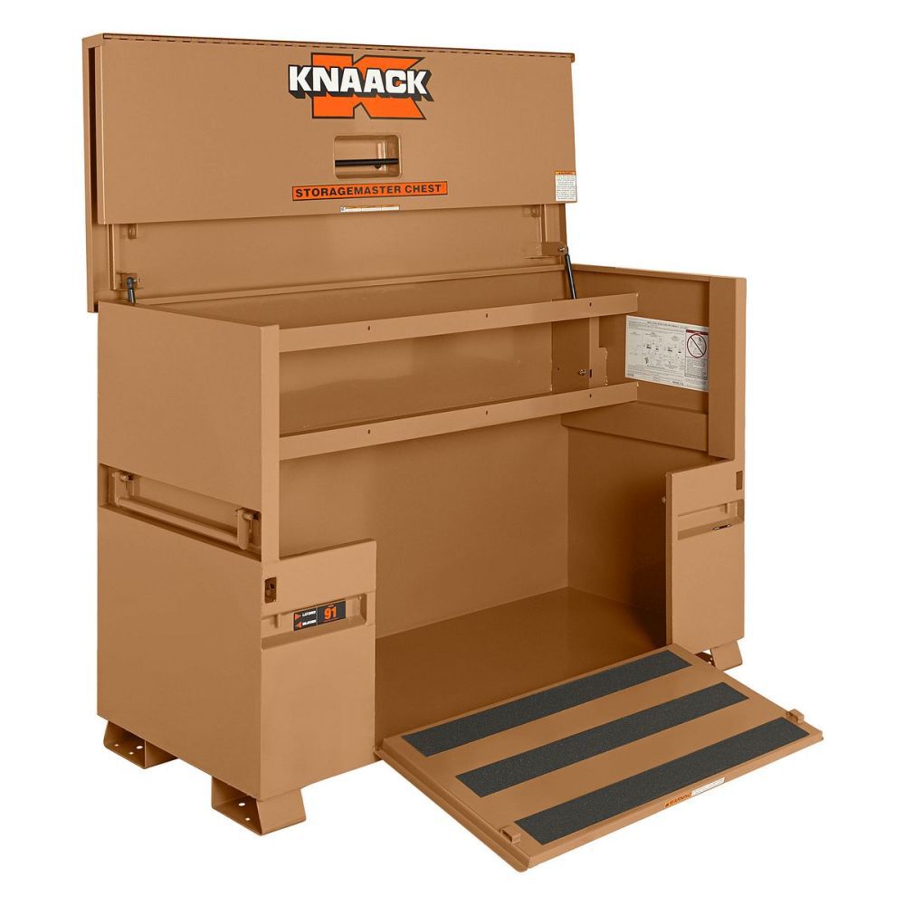 Knaack Model 91 57.5 Cu-Ft. Tan Steel Piano Box with Ramp and 2KL (Padlock), large image number 5
