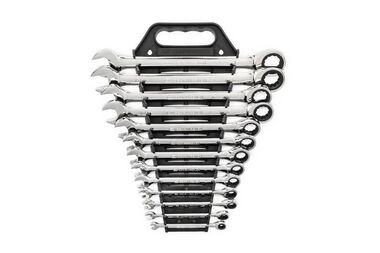 GEARWRENCH 13 Pc 72-Tooth 12 Point Ratcheting Combination SAE Wrench Set