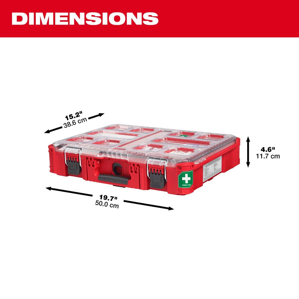Milwaukee PACKOUT First Aid Kit 193pc Class B Type III, large image number 7