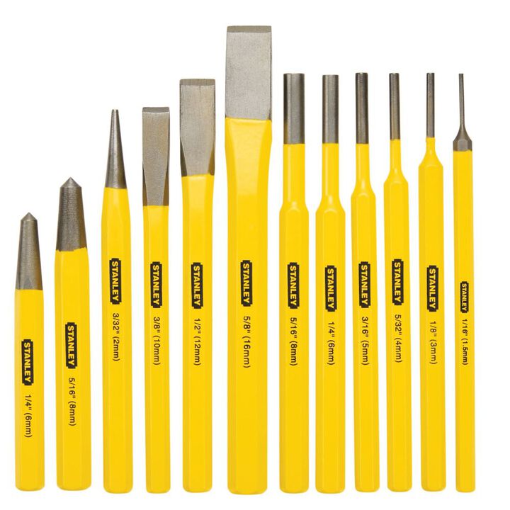 Stanley Cold Chisel & Punch Set 12 Piece
