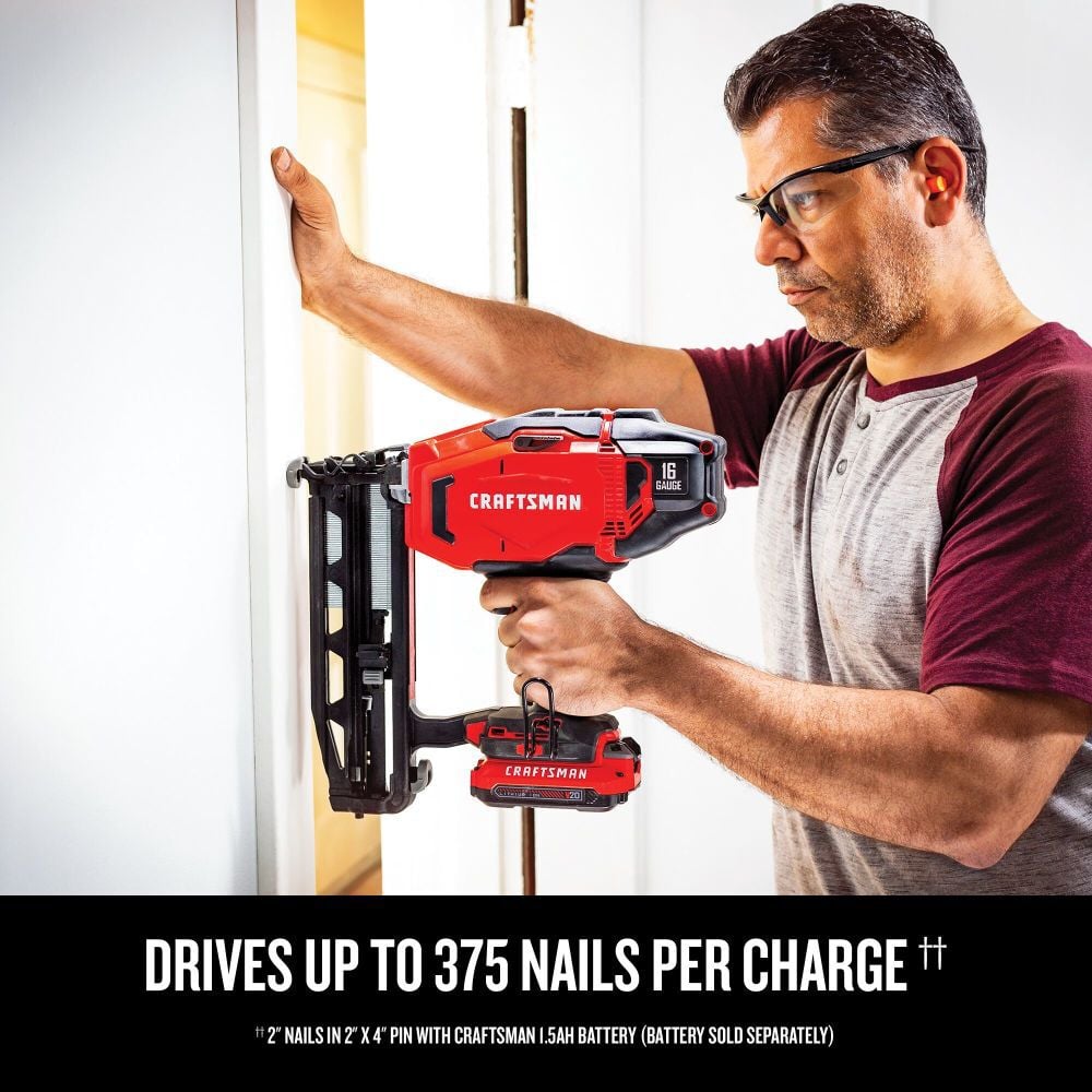 CRAFTSMAN V20 Cordless 16 Gauge Finish Nailer (Bare Tool), large image number 4