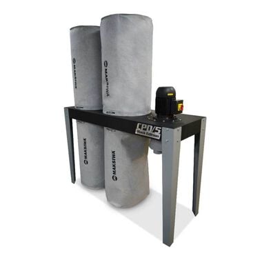 Maksiwa International Dust Collector 220V 3 Phase 5HP 2760 CFM 53 Gallon 5 Entries