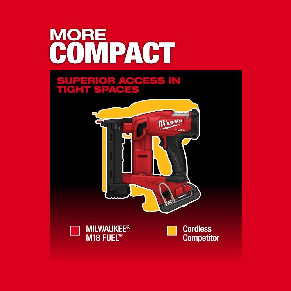 Milwaukee M18 FUEL 18 Gauge 1/4 in. Narrow Crown Stapler (Bare Tool), large image number 7