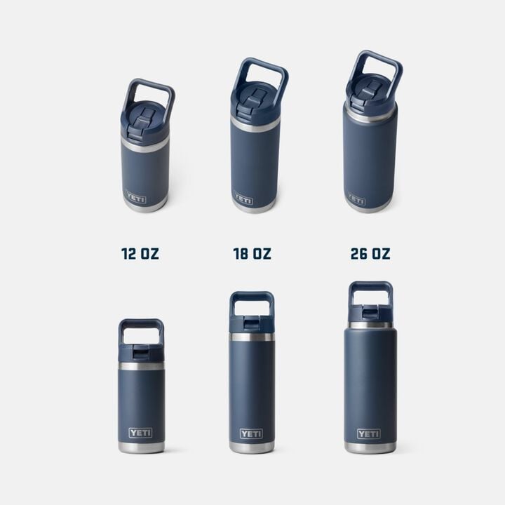 YETI 26oz Rambler Water Bottle with Straw Cap, large image number 4