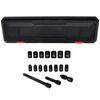 Milton 3/8 Drive Shallow 6-Point Impact Socket Set 6-20mm Steel Coated Black Oxide Finish with Universal Joint & Extension Bars 18pc, small image number 1