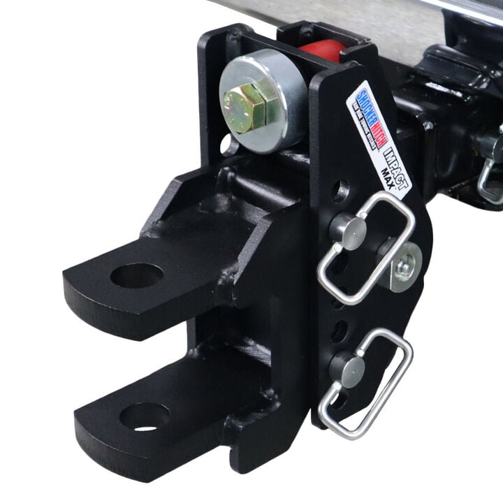 Shocker Hitch 20K Impact Max 2.5 Inch Cushion Hitch & Clevis Pin Mount with 1-1/2 Inch Holes, large image number 1