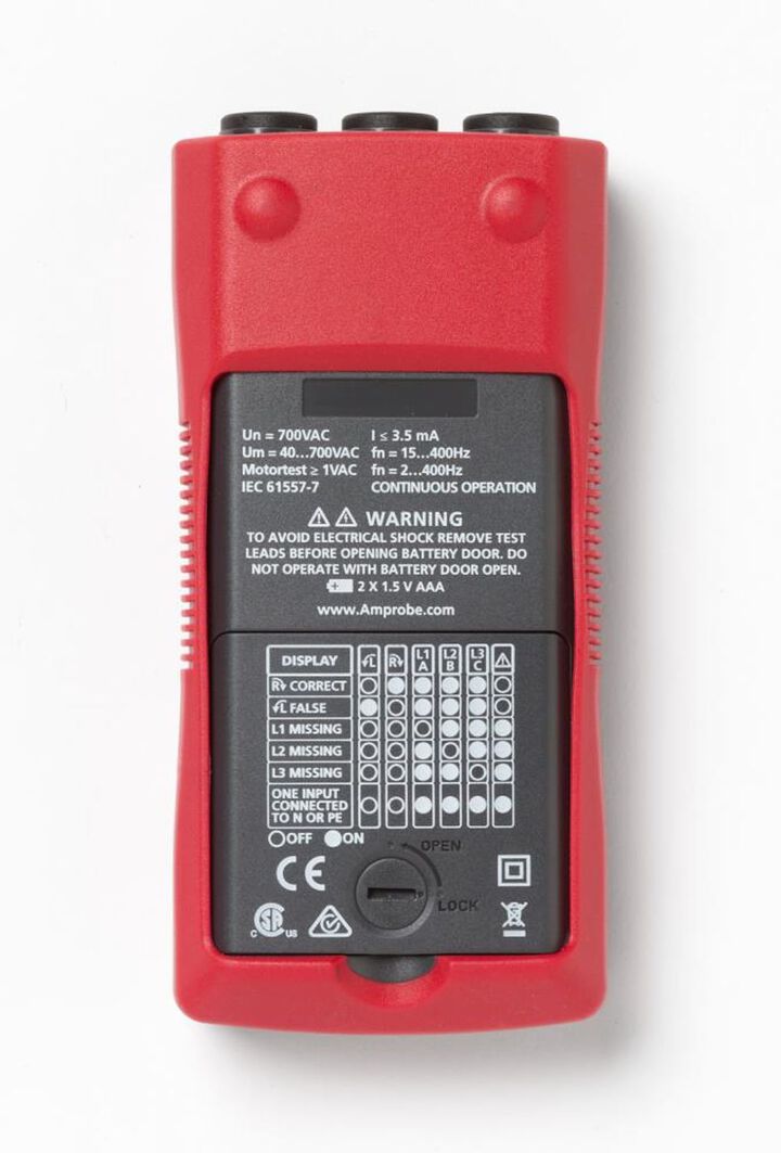 Amprobe Phase Sequence and Motor Rotation Tester, large image number 1