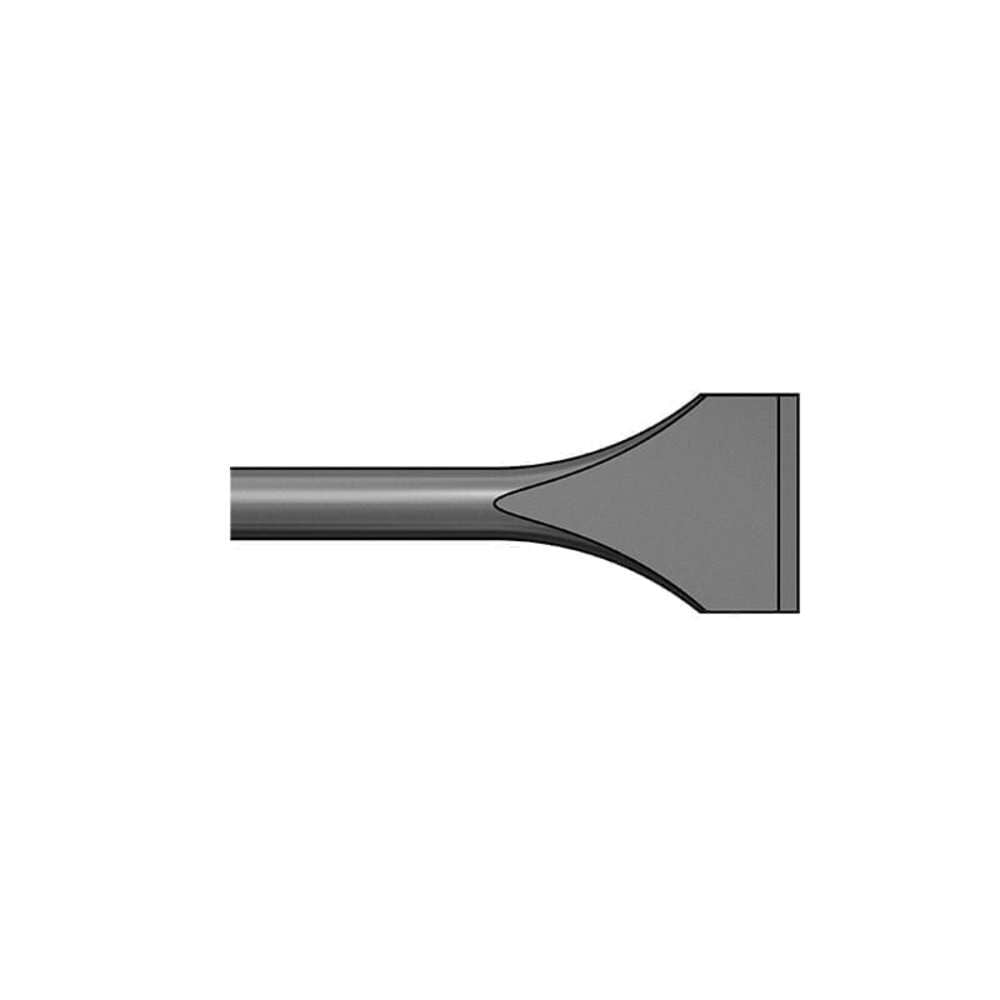 Brunner and Lay 2-1/2 x 12 Inch Round Shank Oval Collar Chisel, large image number 1