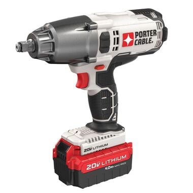 Porter Cable 20V 1/2-in Drive Cordless Impact Wrench with Battery Kit, large image number 0