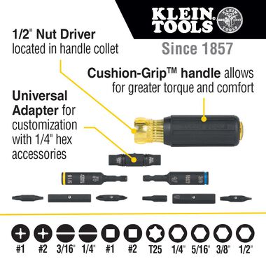Klein Tools 11-in-1 Impact Rated Screwdriver, large image number 1