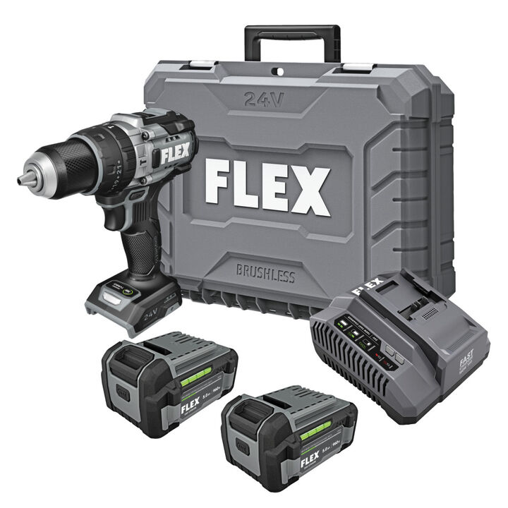 FLEX 1/2 Inch 2-Speed Hammer Drill with Turbo Mode Kit