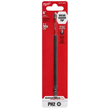 Milwaukee SHOCKWAVE 6 in. Phillips #2 Impact Power Bit, large image number 6