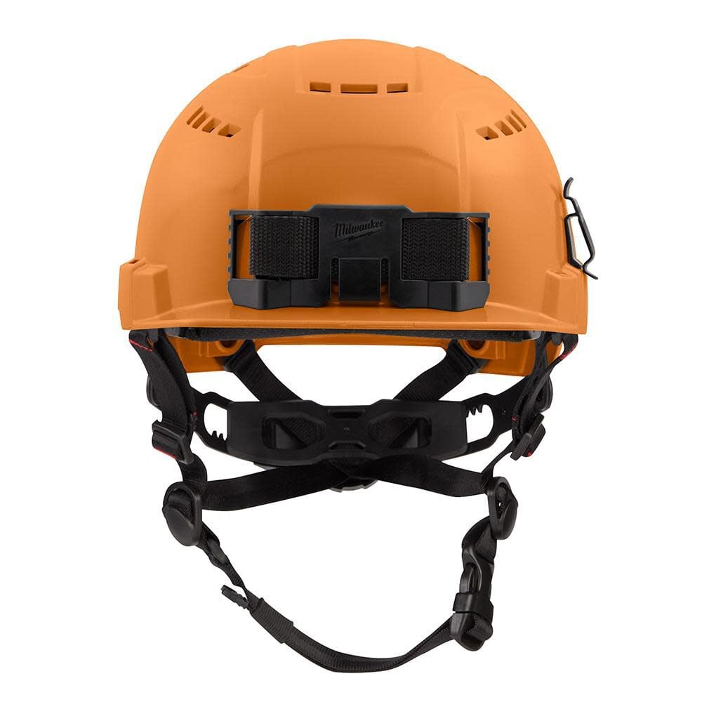 Milwaukee Orange Front Brim Vented Helmet with BOLT Class C, large image number 6