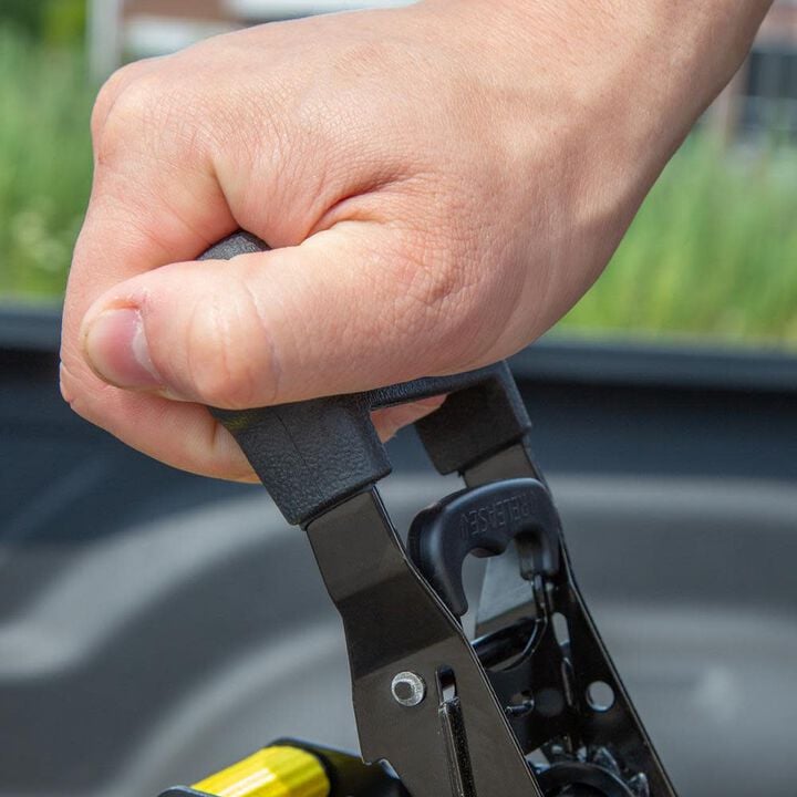Stanley S1007 Ratchet Tie Down Straps 1.5in x 16' Heavy Cargo Hauling 3300 lbs Break Strength 2pk, large image number 3