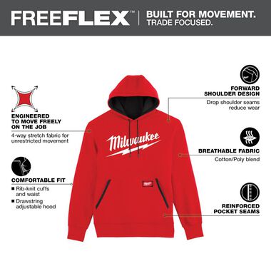 Milwaukee Midweight Pullover Hoodie Big Logo Red, large image number 1