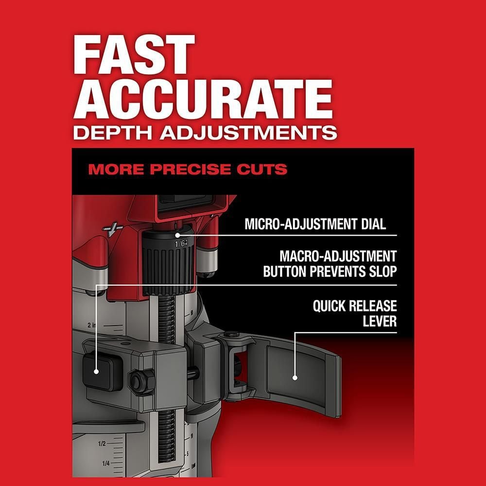 Milwaukee M18 FUEL Compact Router (Bare Tool), large image number 5